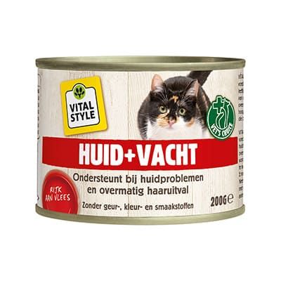Kat Huid+Vacht Natvoer Blik