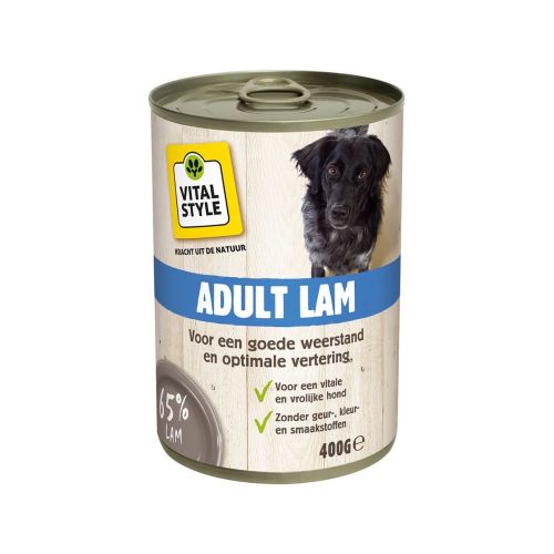 Hond Adult Lam Natvoer Blik