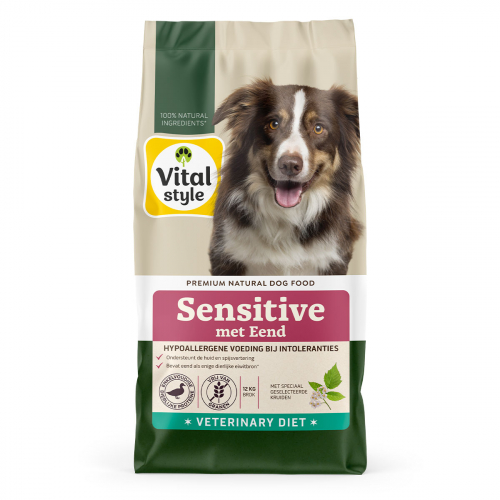 Hond Sensitive Met Eend Brok