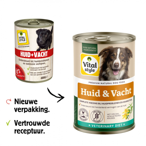 Hond Huid & Vacht Natvoer Blik