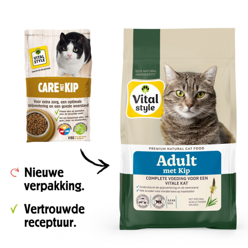 Kat Care Met Kip Brok